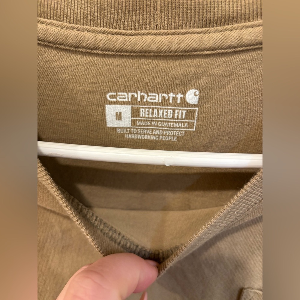 Carhartt Tan Short Sleeve Tee Casual Classic - Picture 4 of 4